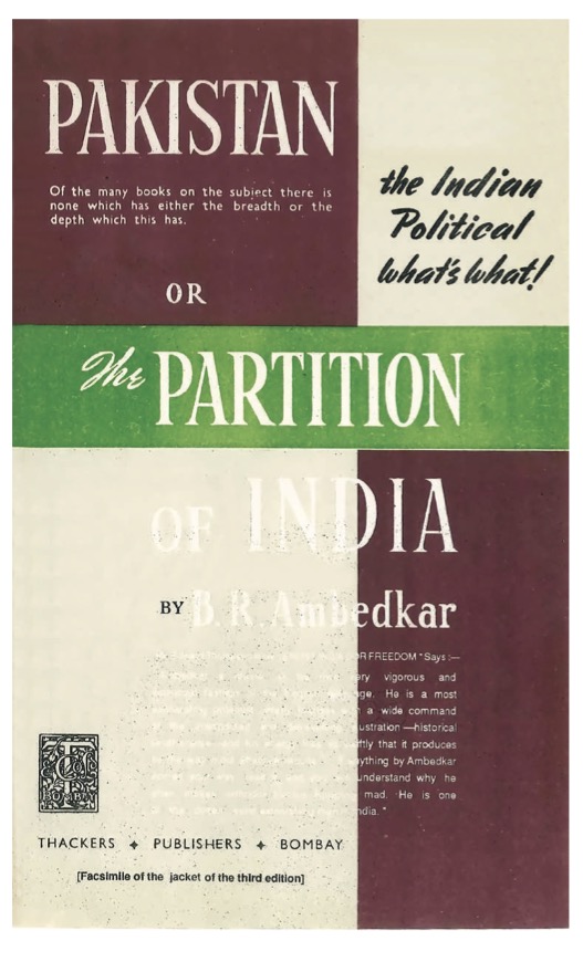 Pakistan or the Partition of India