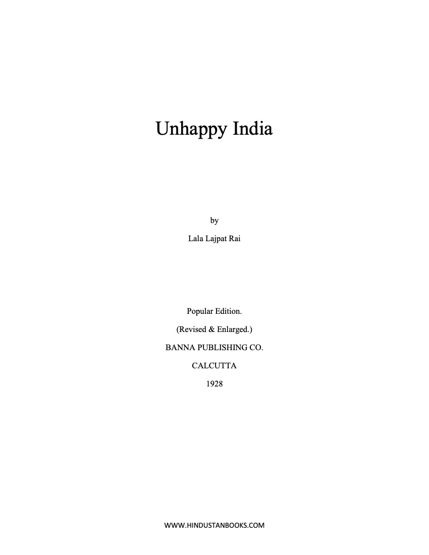 Unhappy India