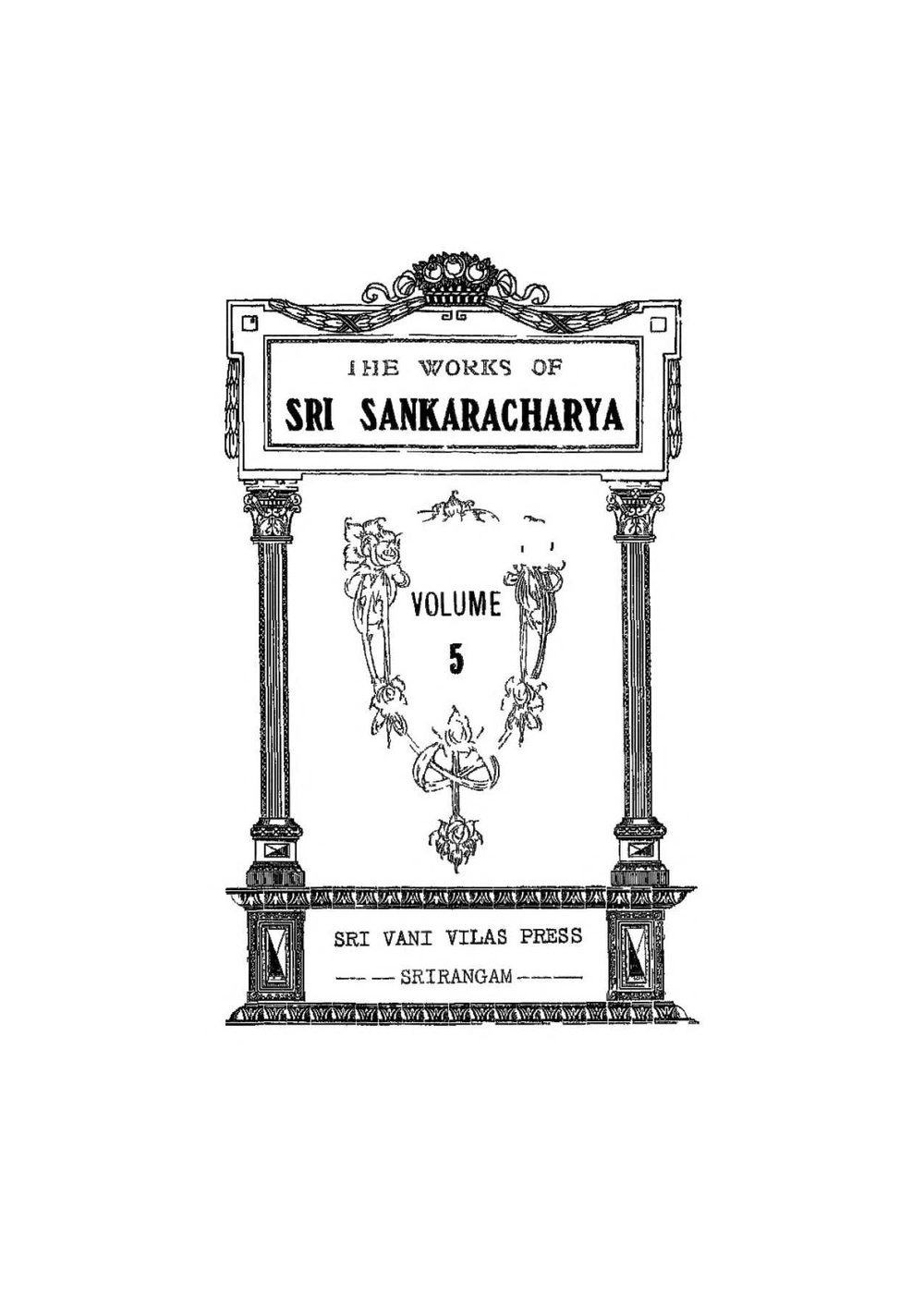 Works of Sri Sankaracharya — Vol. 5: Upanishad Bhashya