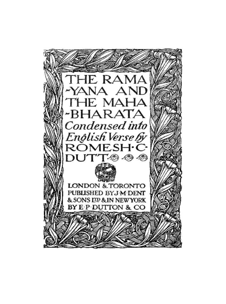 The Ramayana and the Mahabharata