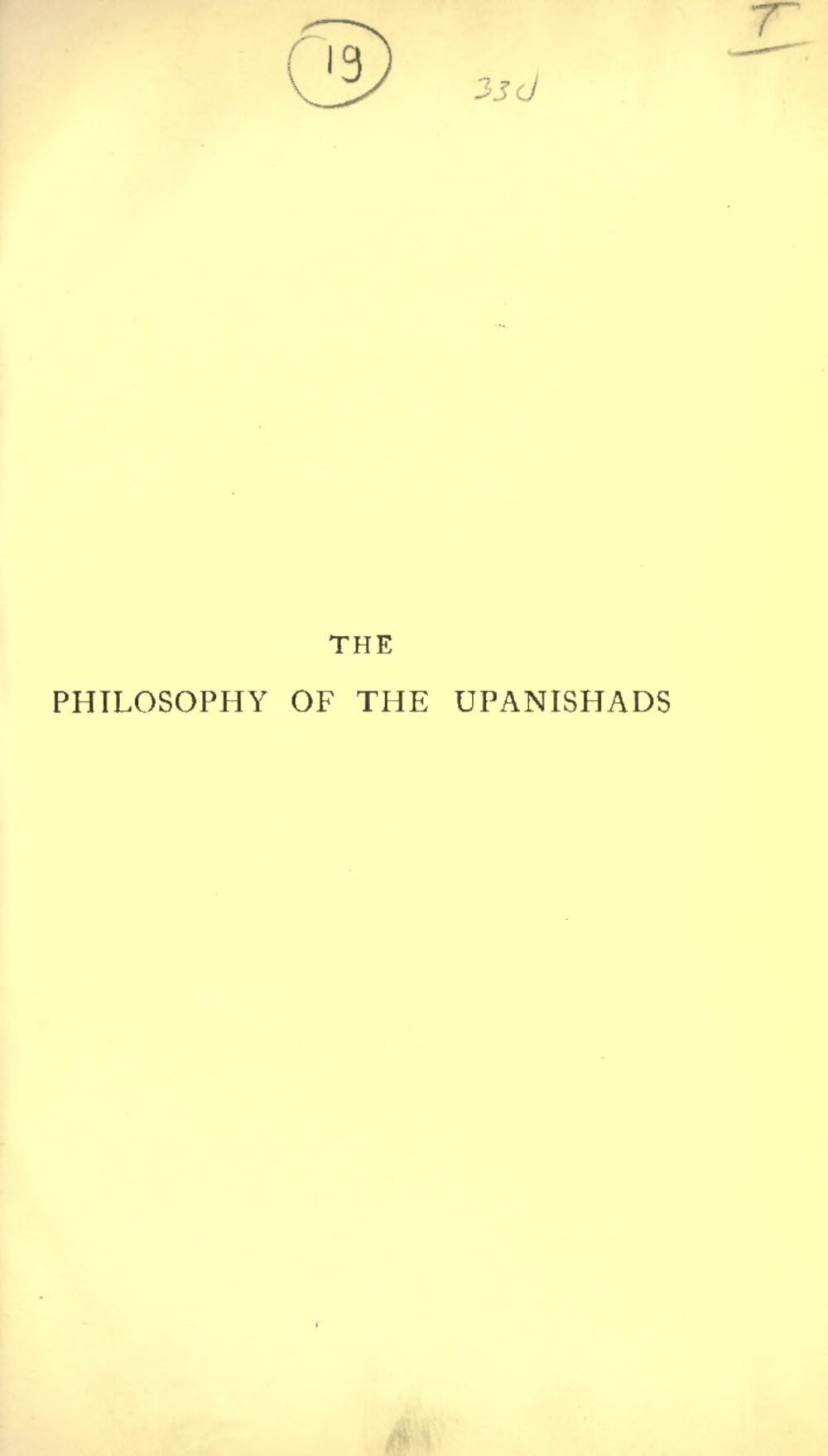 The Philosophy of the Upanishads (1908)